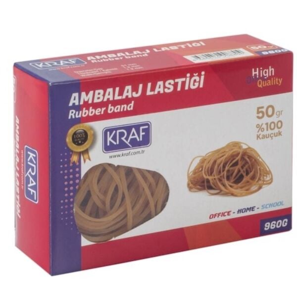 Kraf Ambalaj Lastiği %100 Kauçuk   50G 960G