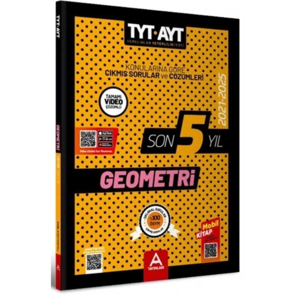 A Yayın AYT TYT Geometri Son 5 Yıl Çıkmış Sorular