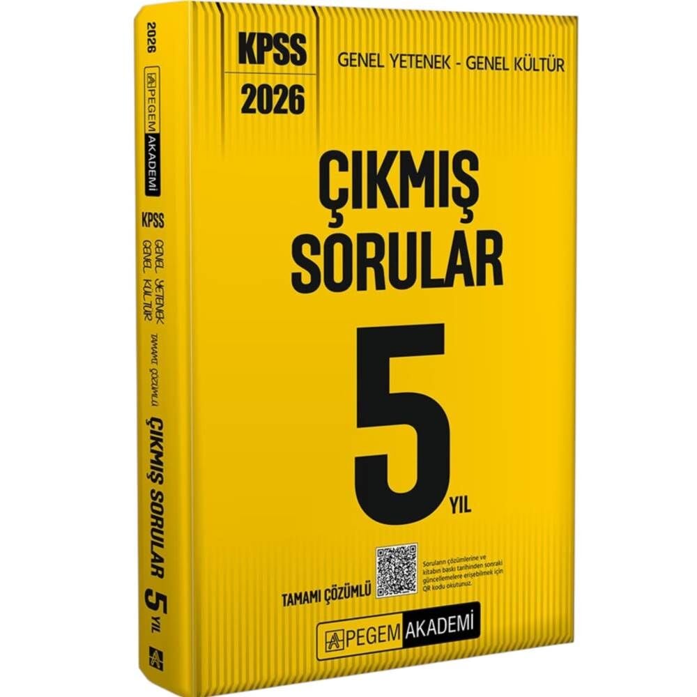 Pegem 2026 KPSS GY GK Çıkmış Sorular Son 5 Yıl