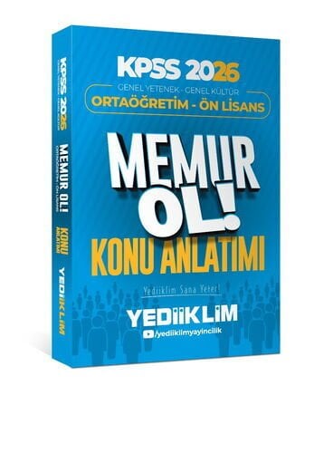 Yediiklim 2026 KPSS Ortaöğretim Önlisans Memur Ol Konu Anlatımlı