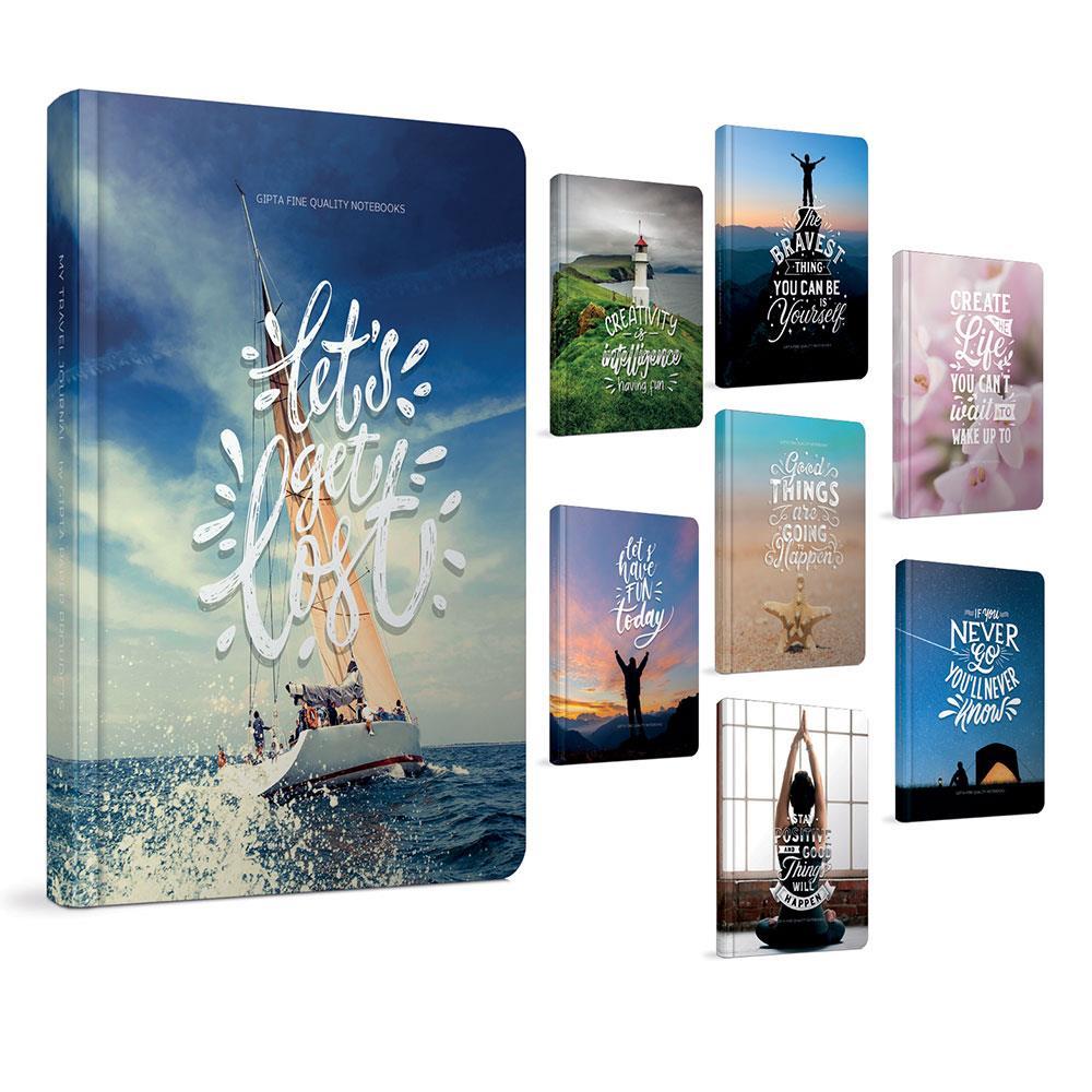 Travel Journal Modelist Defter 17x24 120 Yaprak Çizgili Sert Kapak 4348