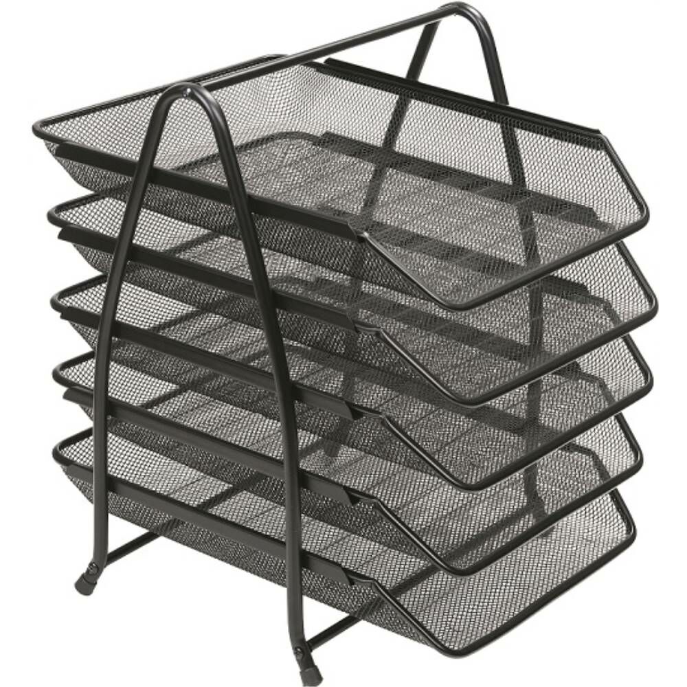 Kraf Perfore Evrak Rafı Metal 5 Katlı 420G Siyah