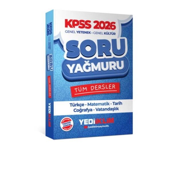 Yediiklim 2026 KPSS GY GK Tüm Dersler Soru Yağmuru