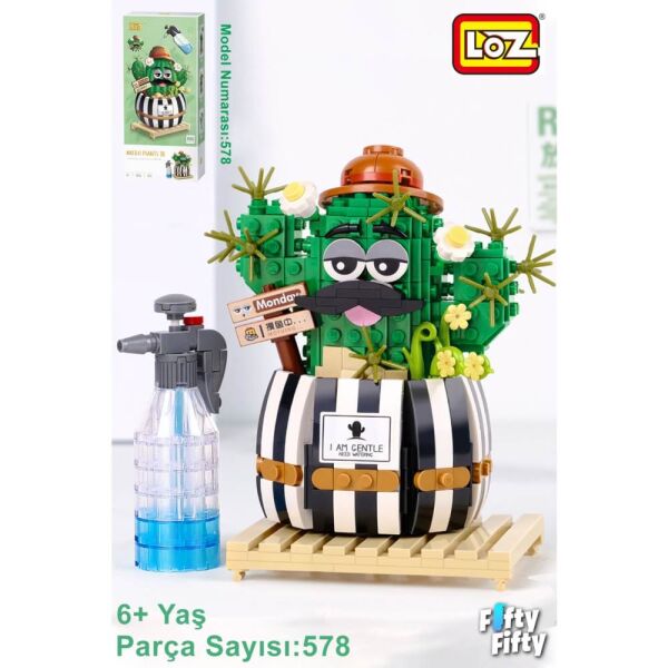 LOZ Kaktüs Çiçek 578 Parça Blok Oyuncak LZ1245