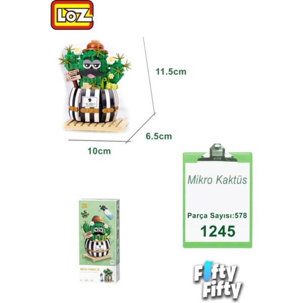 LOZ Kaktüs Çiçek 578 Parça Blok Oyuncak LZ1245