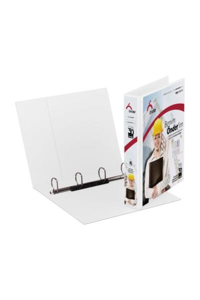 Önder Firma Klasörü A4 3 cm 4 Halka İç Cepli Kırmızı 2013-2
