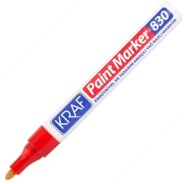 Kraf Paınt Markör 830 Kırmızı