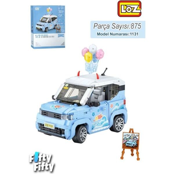LOZ Balon Arabası Mavi 875 Parça Blok Oyuncak LZ1131