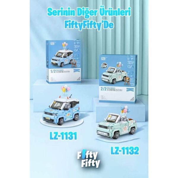 LOZ Balon Arabası Mavi 875 Parça Blok Oyuncak LZ1131