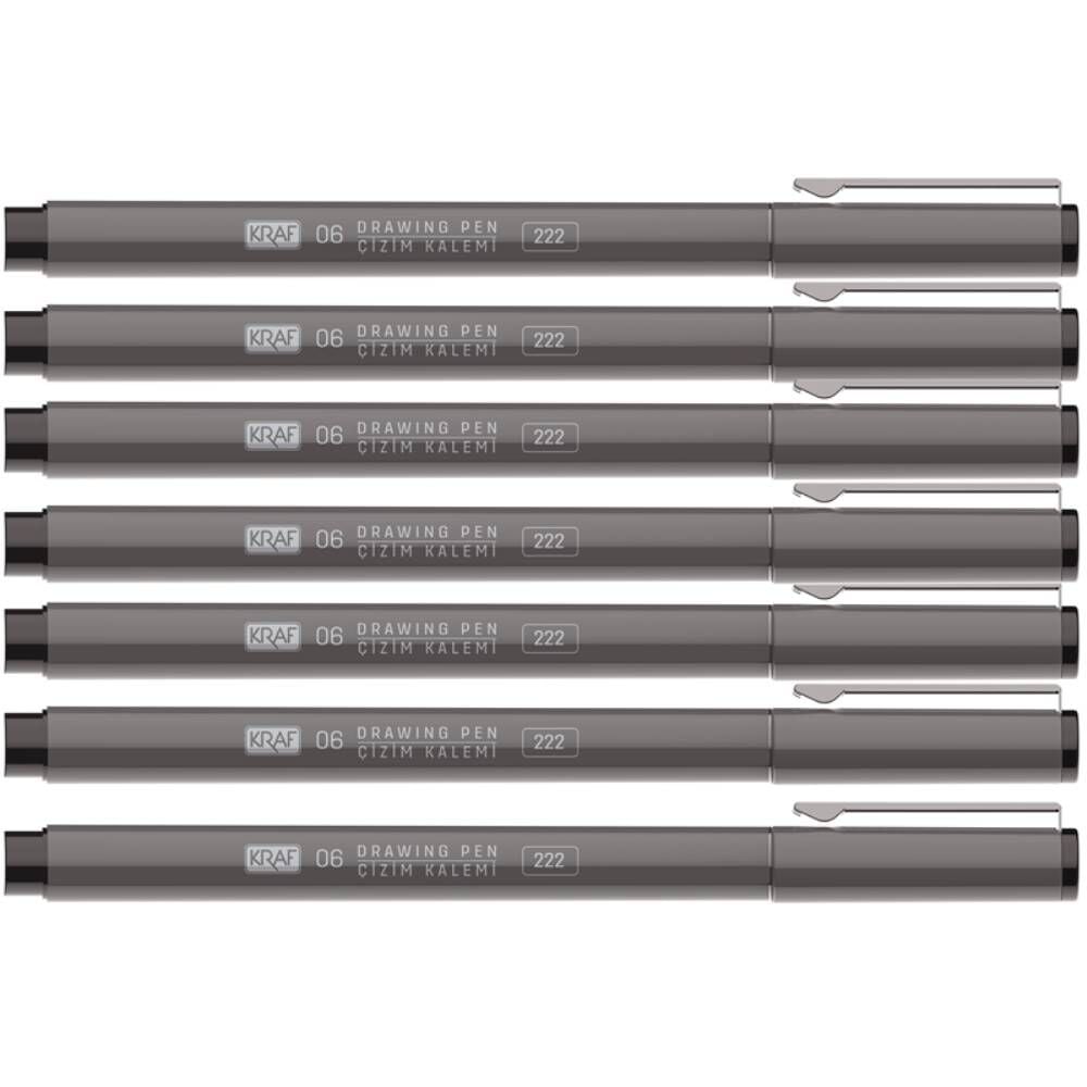 Kraf Drawıng Pen - Çizim Kalemi 222 7 Li Set