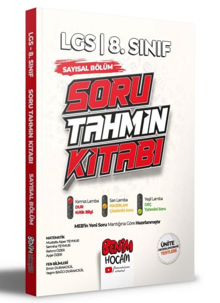 Benim Hocam 8.Sınıf Lgs Soru Tahmin Kitabı Sayısal