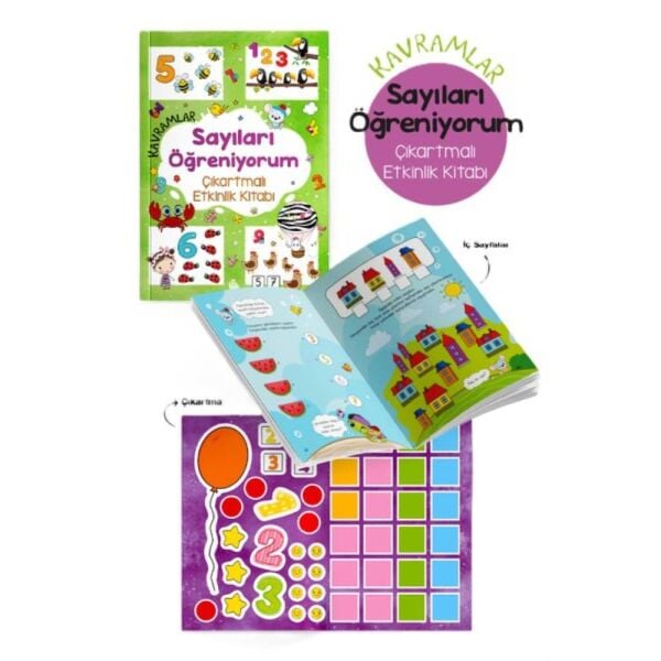 Kavaramlar Sayıları Öğreniyorum Çıkartmalı Etkinlik Kitabı