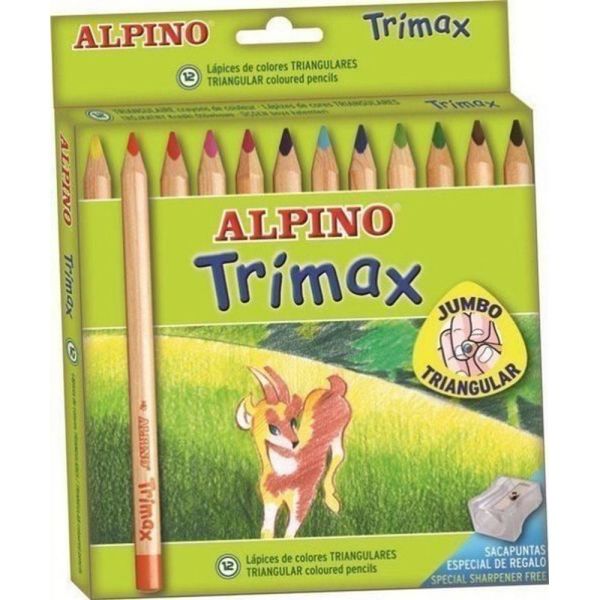 Alpino Trimax Jumbo Kuru Boya 12 Renk AL-113