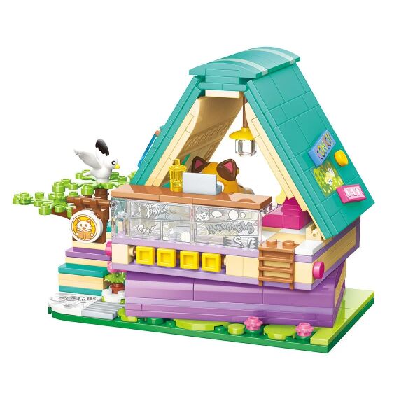 Lovely Street Calico Cat Comic House K28017