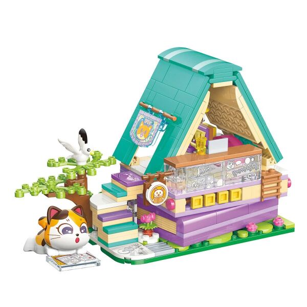 Lovely Street Calico Cat Comic House K28017