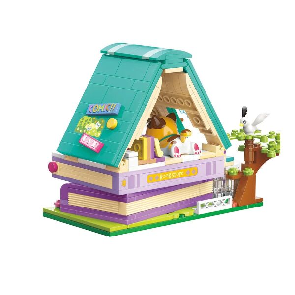 Lovely Street Calico Cat Comic House K28017