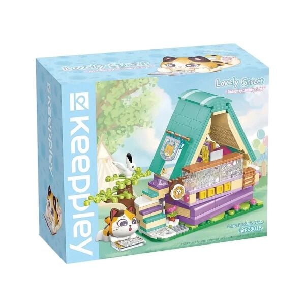 Lovely Street Calico Cat Comic House K28017