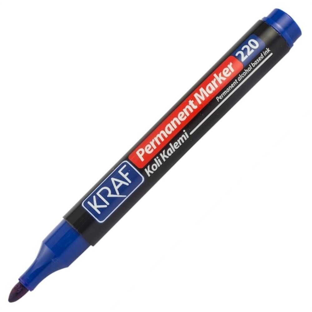 Kraf Permanent Markör Yuvarlak Uc 220 Mavi