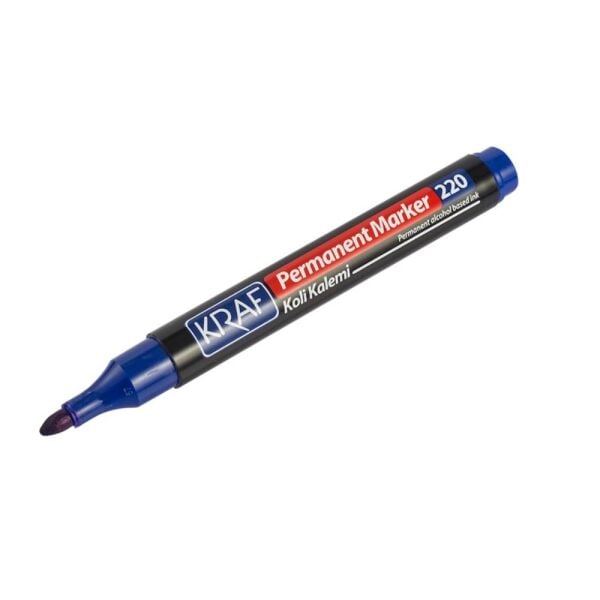 Kraf Permanent Markör Yuvarlak Uc 220 Mavi