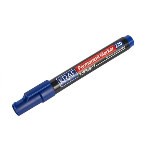 Kraf Permanent Markör Yuvarlak Uc 220 Mavi