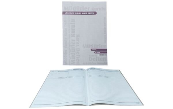 Özkan Müdürler Kurulu Karar Defteri 40 Yaprak BM823 821