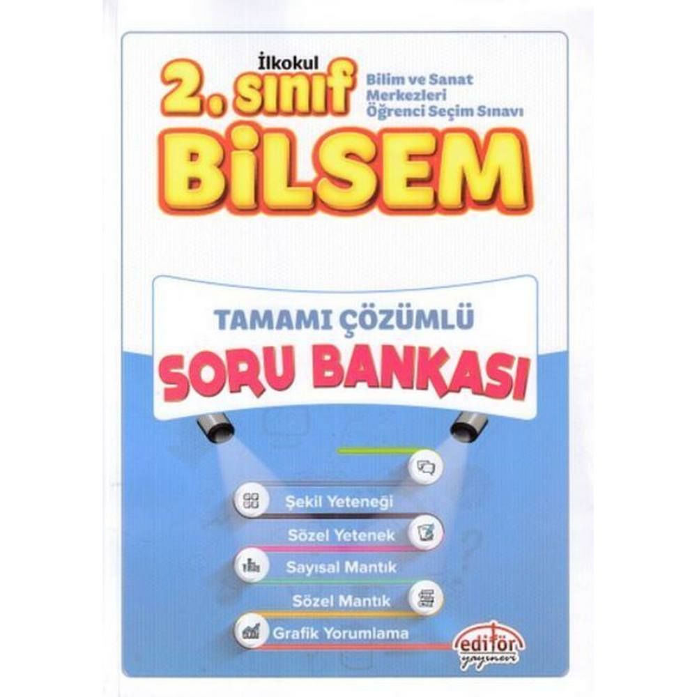 Editör 2.Sınıf Bilsem Soru Bankası Tamamı Çözümlü