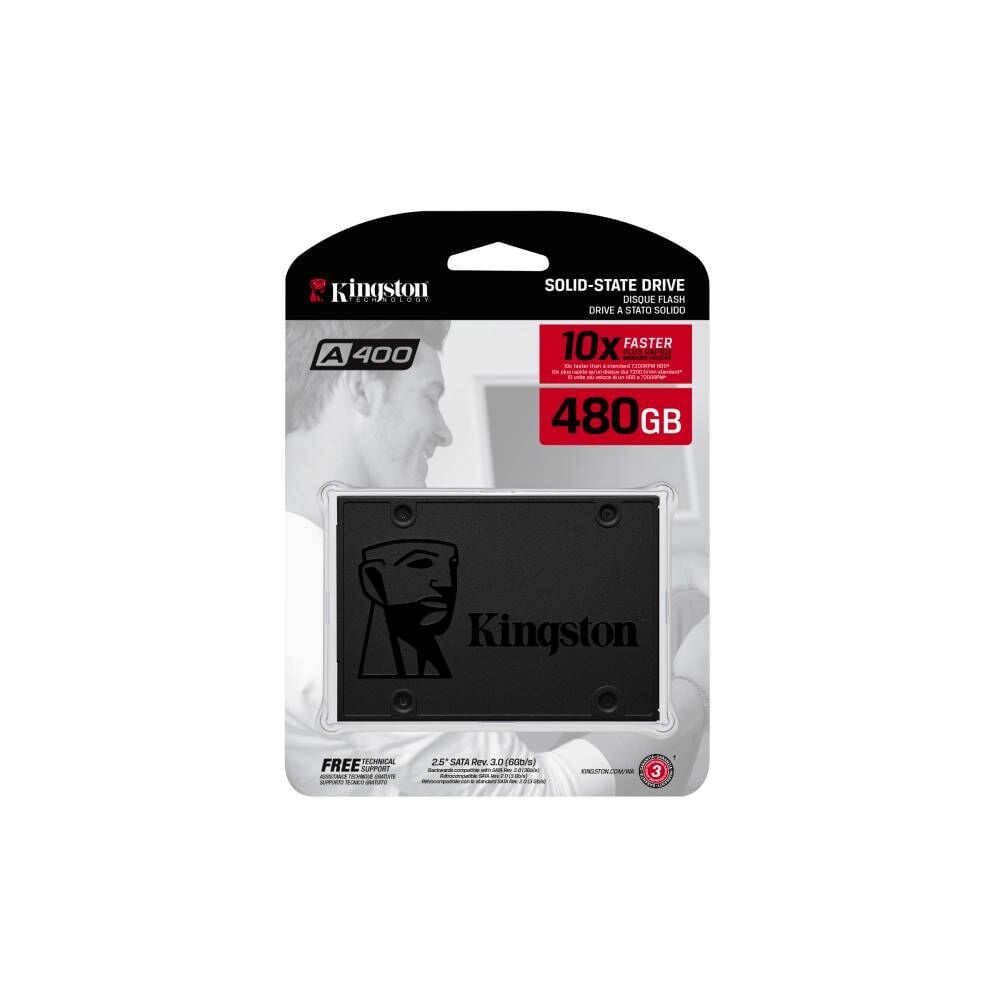 Kingston 480Gb Ssdnow A400  2.5'' Sata3 Ssd 500-450 (SA400S37-480) Harddisk