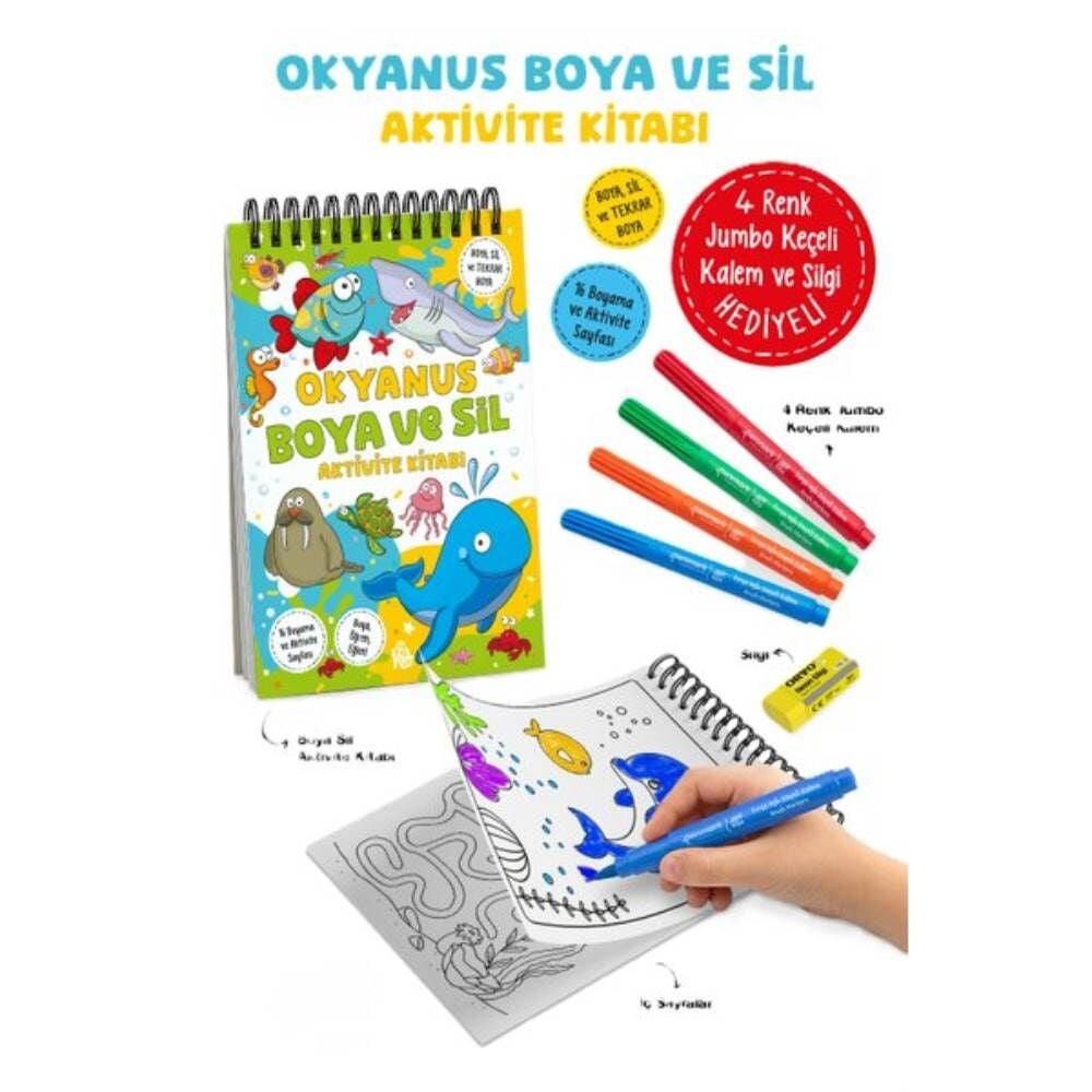 Okyanus Boya ve Sil Aktivite Kitabı