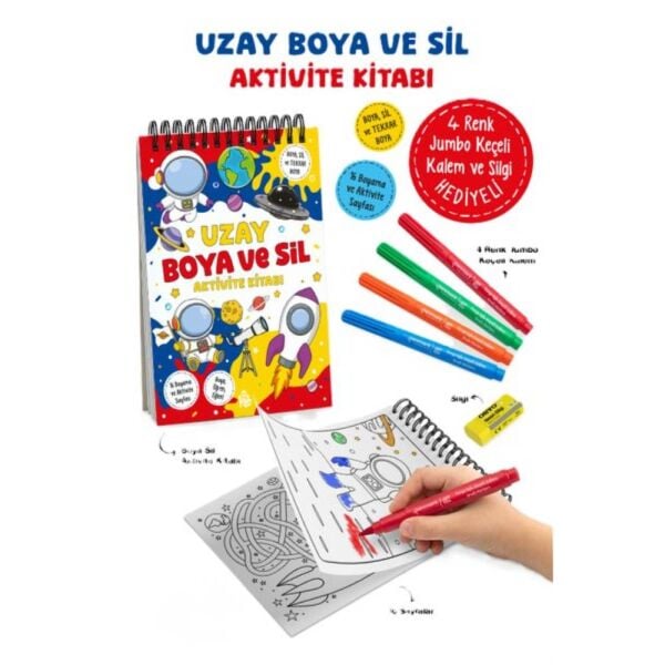 Uzay Boya ve Sil Aktivite Kitabı