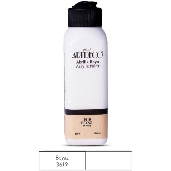 Artdeco Akrilik Boya 140 ml Beyaz 3619