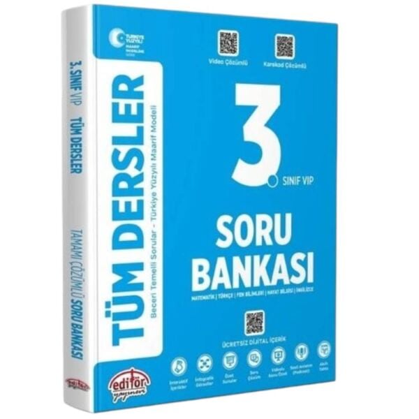 Editör 3.Sınıf Vip Tüm Dersler Soru Bankası