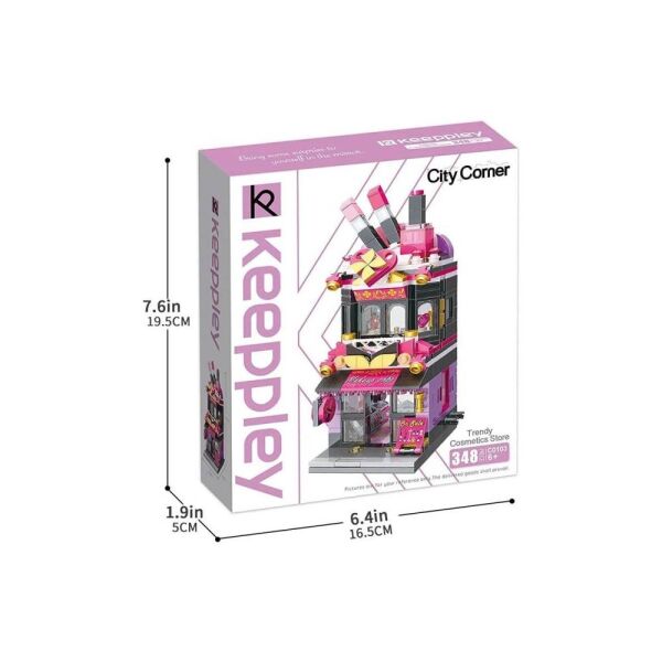 City Corner Kozmetik Mağazası C0103 348 Parça Blok Oyuncak