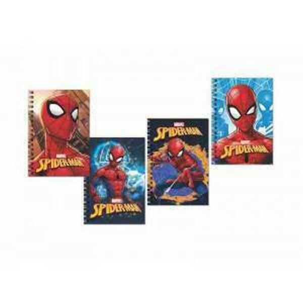 Spiderman Spiralli Not Defteri A6 80 Yaprak Çizgili Karton Kapak 140400