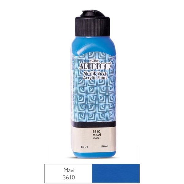 Artdeco Akrilik Boya 140 ml Mavi Y-070R-3610