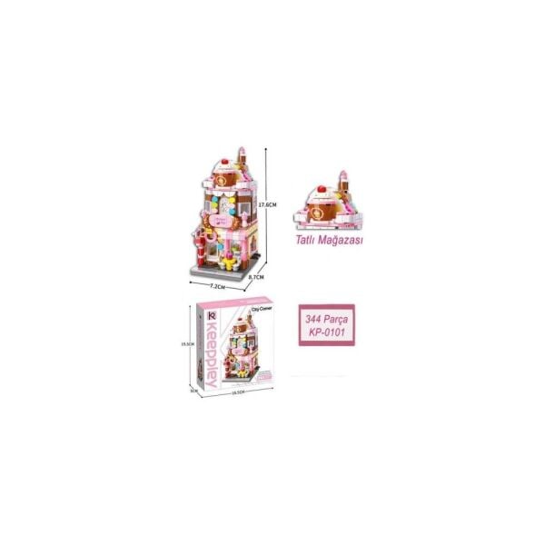 City Corner Tatlı Mağazası C0101 344 Parça Blok Oyuncak