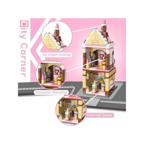City Corner Tatlı Mağazası C0101 344 Parça Blok Oyuncak