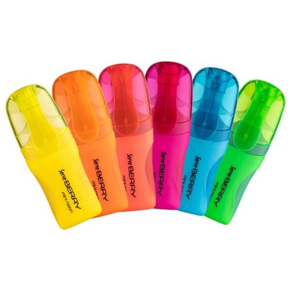 Serve Fosforlu Kalem Berry Mini Set 6 Lı Neon Sv-Brmfkp6fr