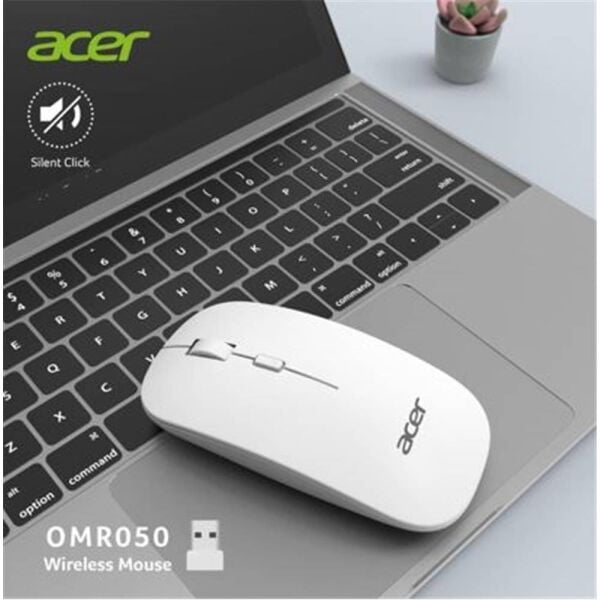 Acer Omr050 Beyaz Kablosuz Sessiz Tuşlu  Mouse 1000-1200-1600 DPI