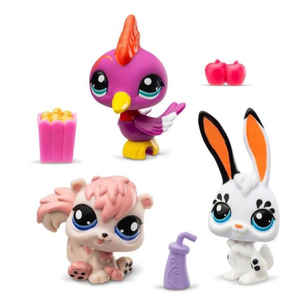 Littlest Pet Shop Minişler 3 lü Figür Seti Tavşan 00598
