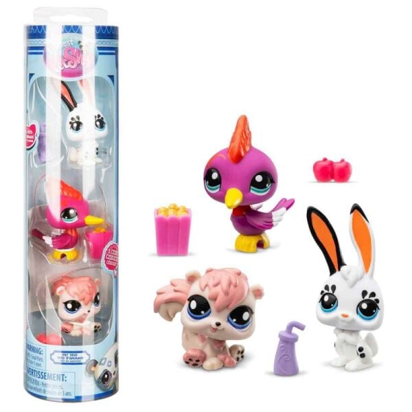 Littlest Pet Shop Minişler 3 lü Figür Seti Tavşan 00598