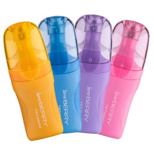 Serve Fosforlu Kalem Berry Mini Pastel Set 4 Lü Brmfkp4ps