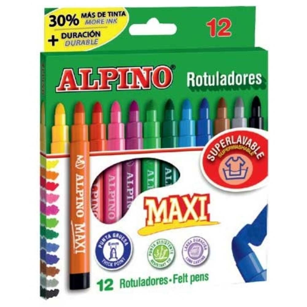 Alpıno Keçeli Kalem Maxı 12 Li Ar-06