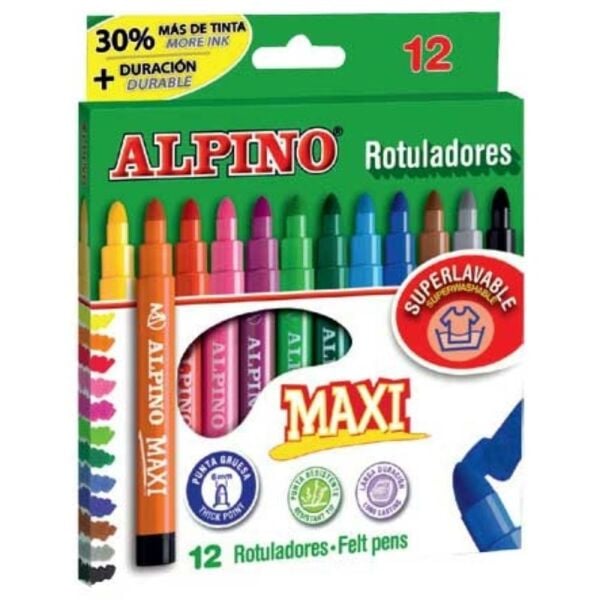 Alpıno Keçeli Kalem Maxı 12 Li Ar-06