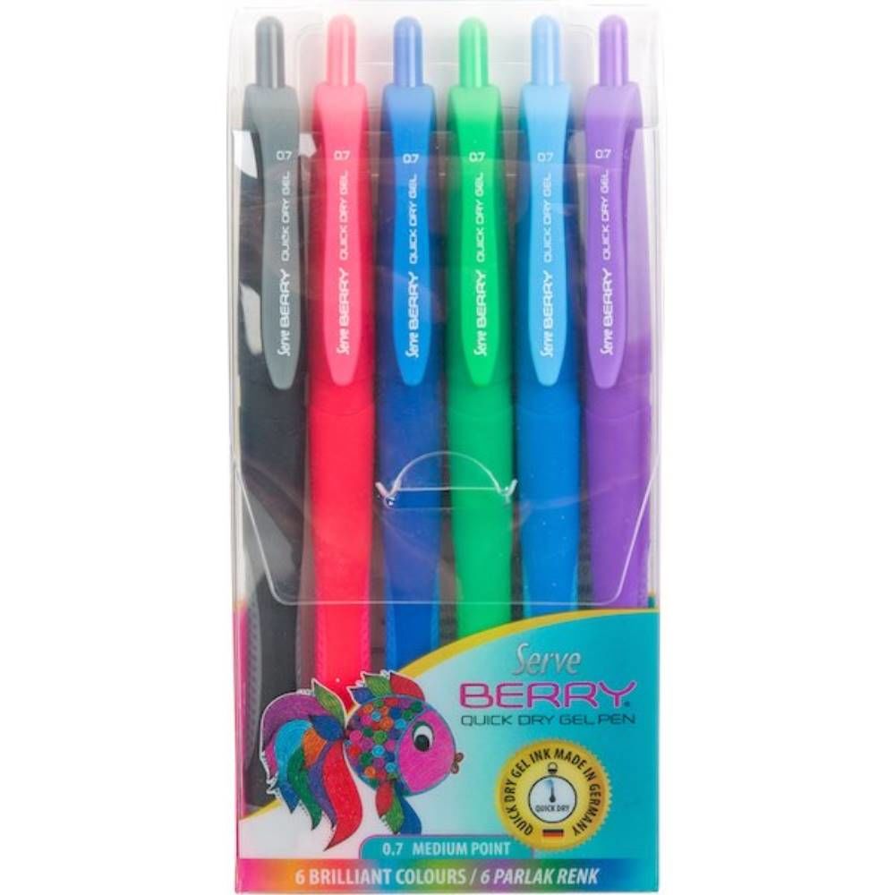 Serve Jel Kalem Berry 0.7 Set 6 Lı Sv-Brgel07b6kra