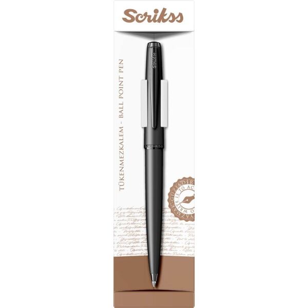 Scrikss 78M Color Mat Siyah Tükenmez Kalem