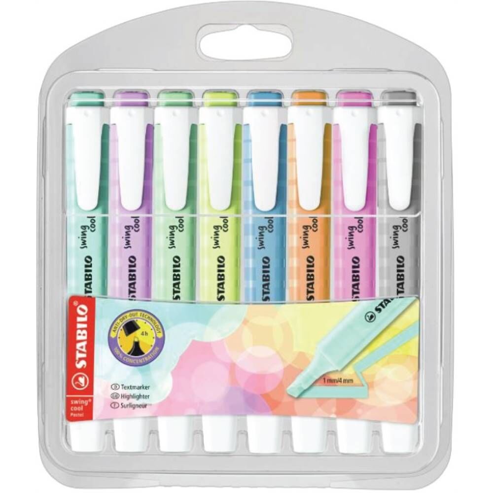 Stabılo Fosforlu Kalem Swıng Cool Pastel Set 8 Li 275/8-08-2