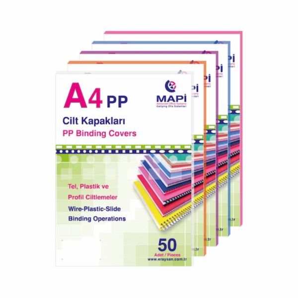 Mapi Cilt Kapağı Pp A4 450 Mic. Buzlu Şeffaf 50Li 2042550