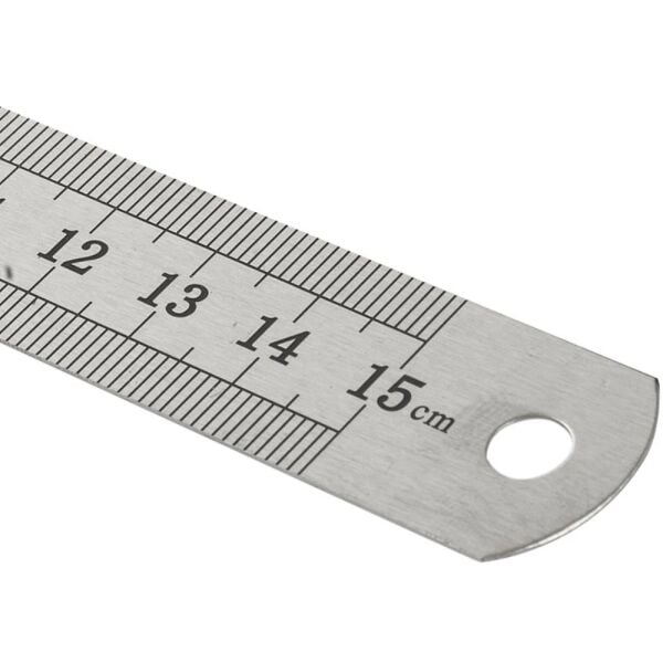 Kraf Çelik Cetvel  15 Cm Inch Ölçülü 515G