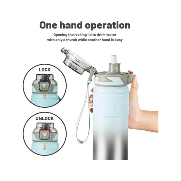 TTK T2022 500 ml Yeşil Çelik Termos Matara