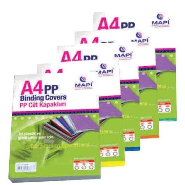 Mapi Cilt Kapağı Pp A4 450 Mic. Kırmızı 50Li 2042503